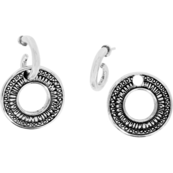 BRIGHTON TUNISIA Dangle Silver Post Earrings - Picture 7 of 7